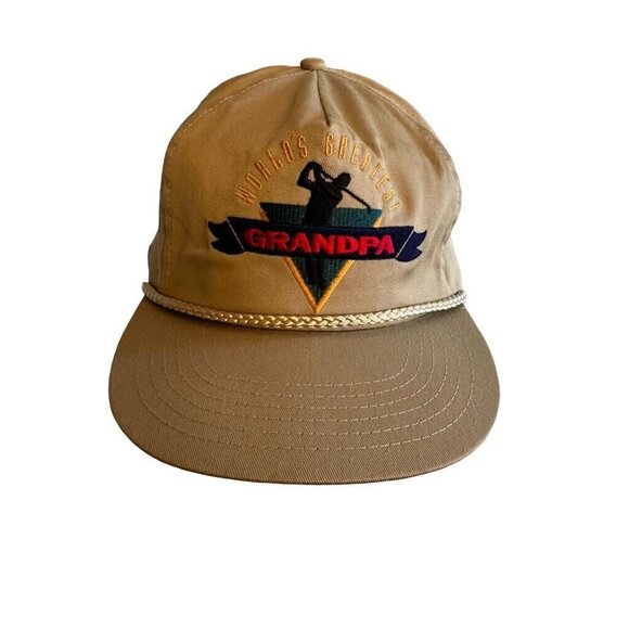 World's Greatest Grandpa Embroidered Hat One Size Fits All 100% Cotton - Picture 1 of 5